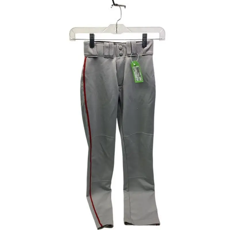Used Easton BASEBALL PANTS GRAY/RED BB/SB Pant Boys Grey And Red SM 11347-S000251170