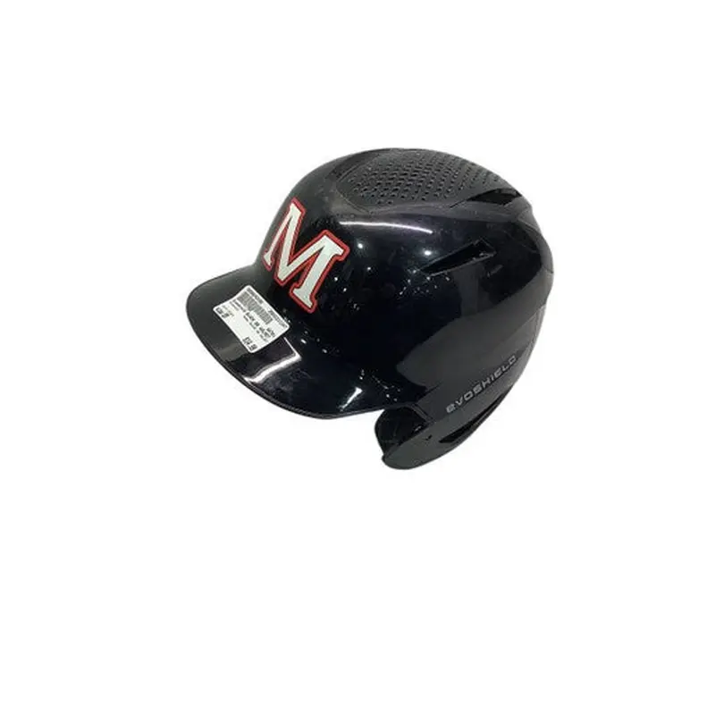 Used Evoshield BLACK BB HELMET Batting Helmet No Mask Black SM 11347-S000242109