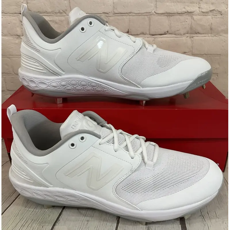 New Balance L3000AW6 Fresh Foam X 3000v6 Pearls Metal Baseball Cleats White 16
