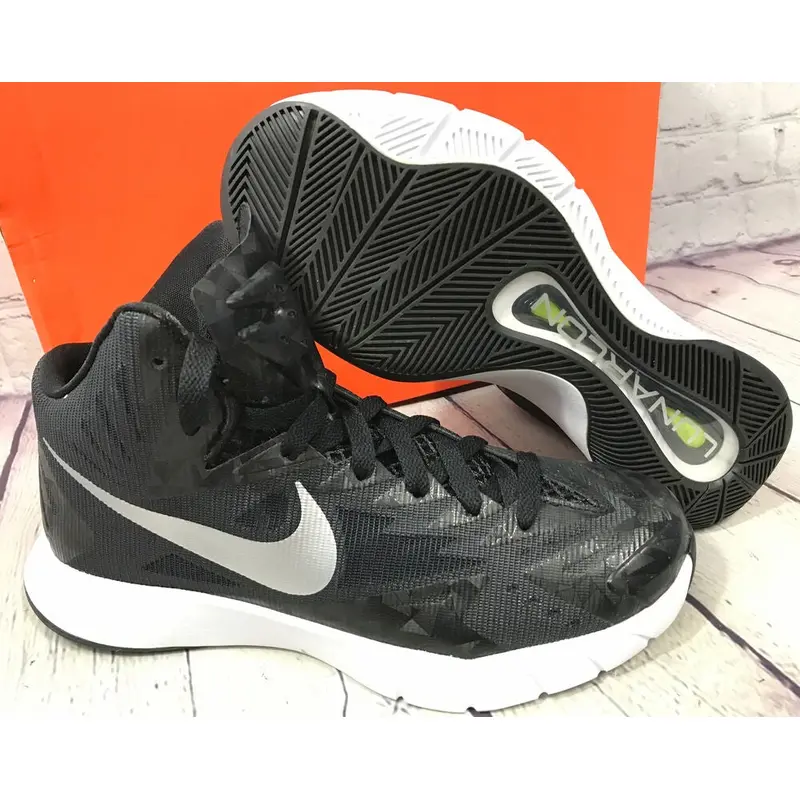 Nike 652775 001 Lunar Hyperquickness TB Men's Basketball Shoes Black US Size 4.5