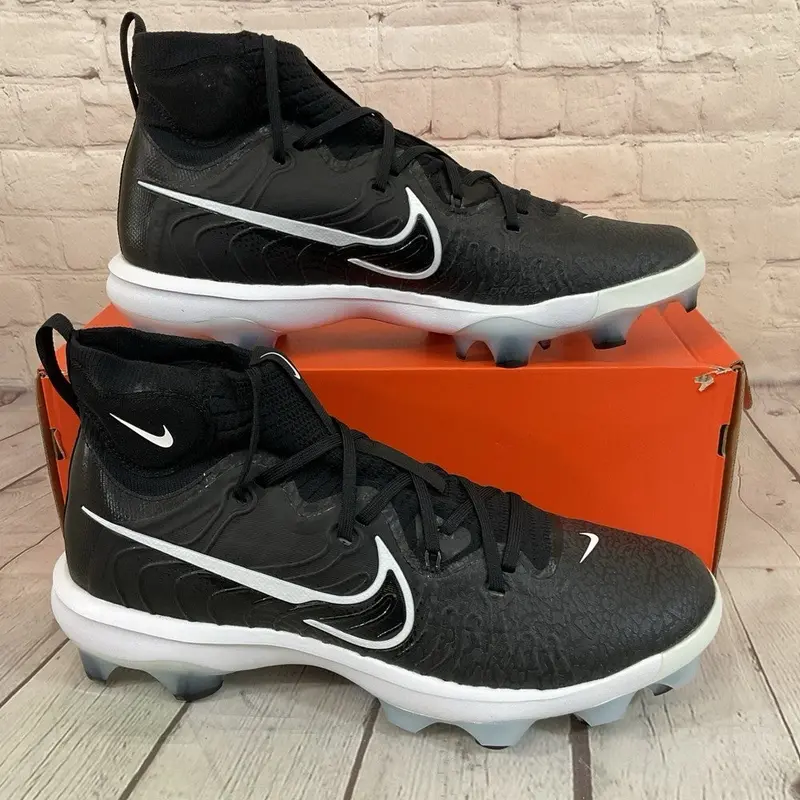 Nike DJ6519-001 Alpha Huarache NXT MCS Baseball Cleats Black White US 11 W 12.5