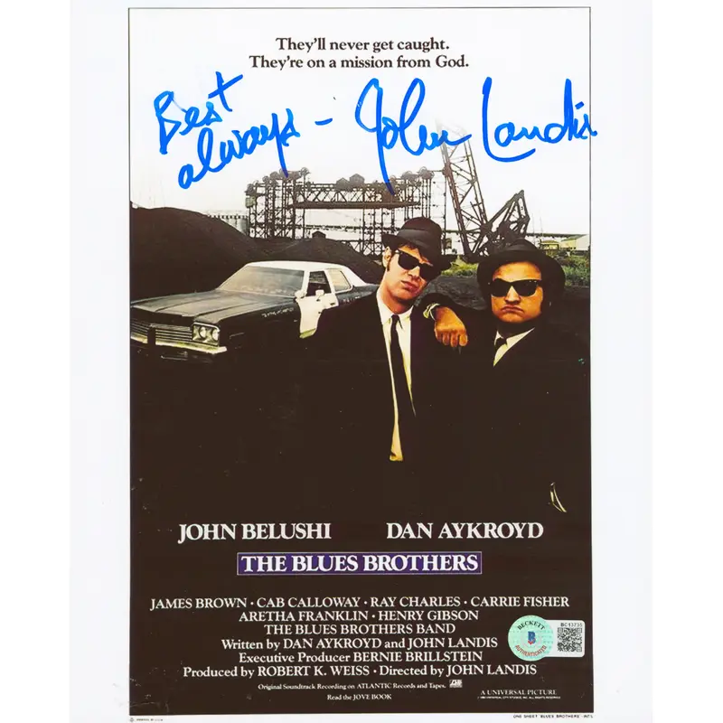 John Landis The Blues Brothers "Best Always" Signed 8x10 Photo BAS #BC13735