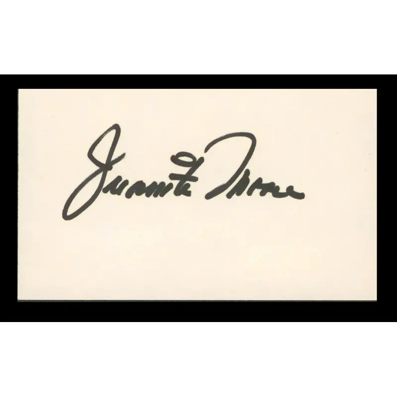 Juanita Moore Imitation of Life Authentic Signed 3x5 Index Card BAS #BP00936