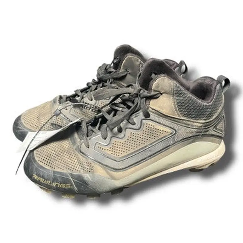 Used Rawlings COOLFLO BB/SB Cleats Black Junior 03.5 11375-S000363161