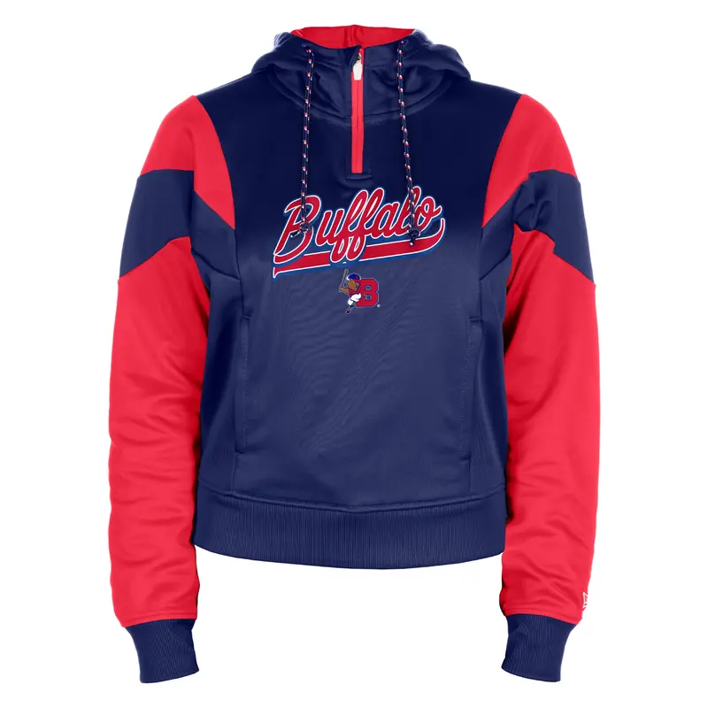 Buffalo Bisons Ladies New Era Active 1/4 Zip Hoodie