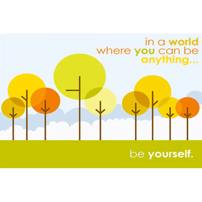 Individuality "Be Yourself" (Standout Tree) Poster - Slingshot Publishing