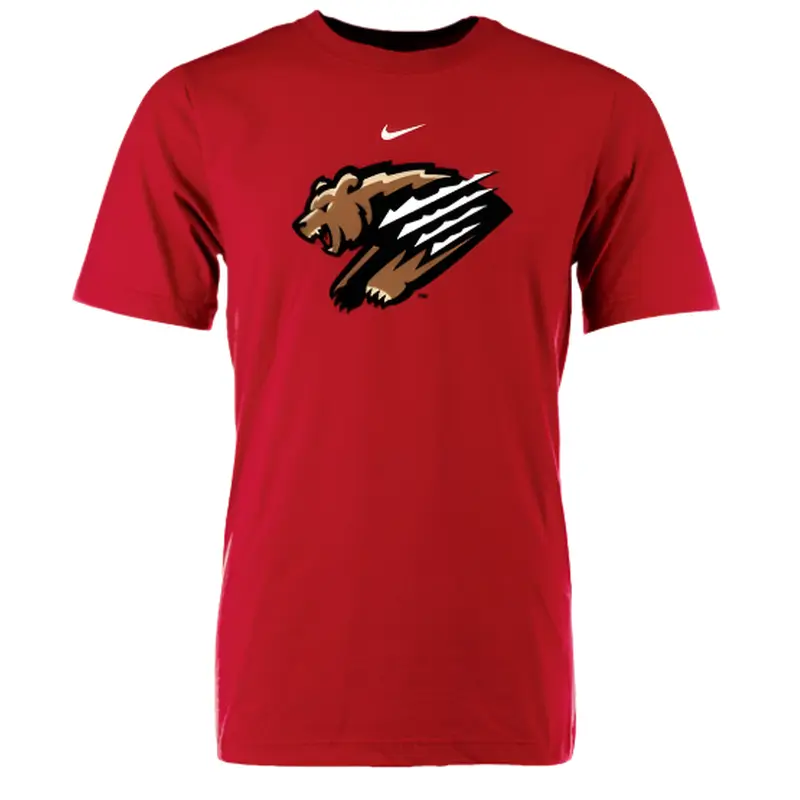 Youth Red  Nike Primary Logo Tee