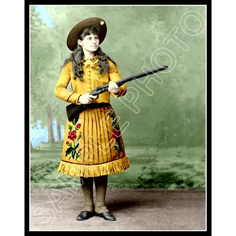 Annie Oakley Colorized 11X14 Photo - 2882