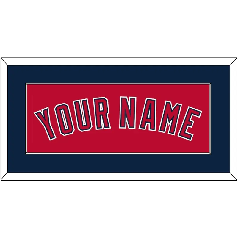Los Angeles Name - Alternate Red (2012-2020) - Single Mat 2