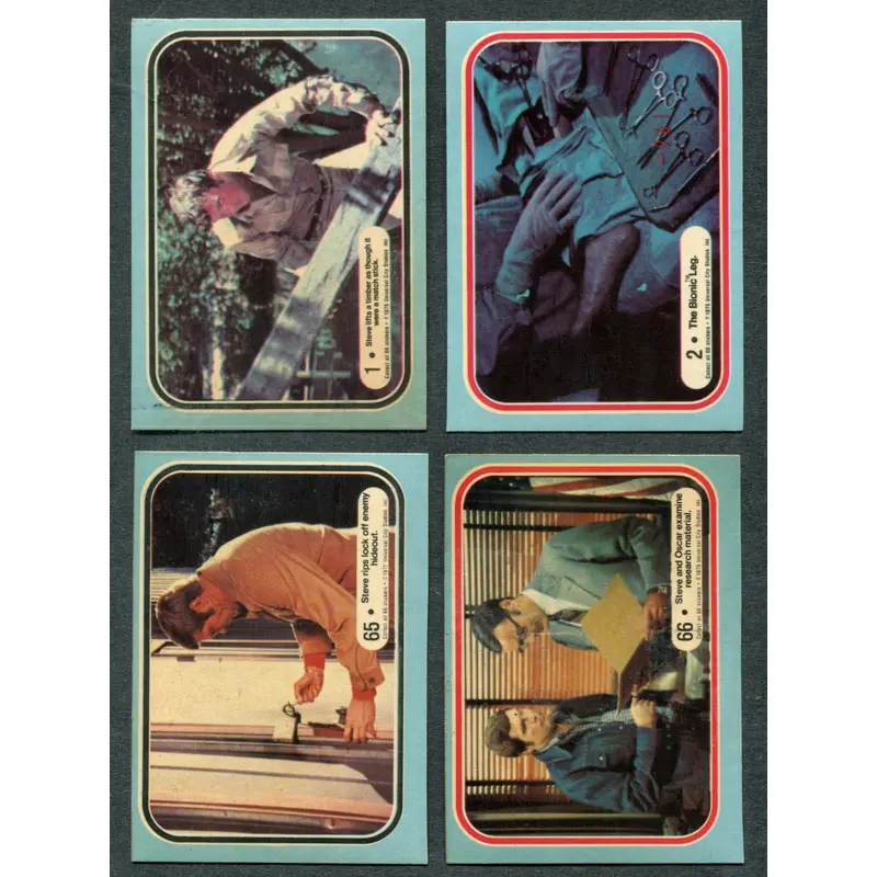 1975 Donruss Six Million Dollar Man Complete Sticker Set (66) NM