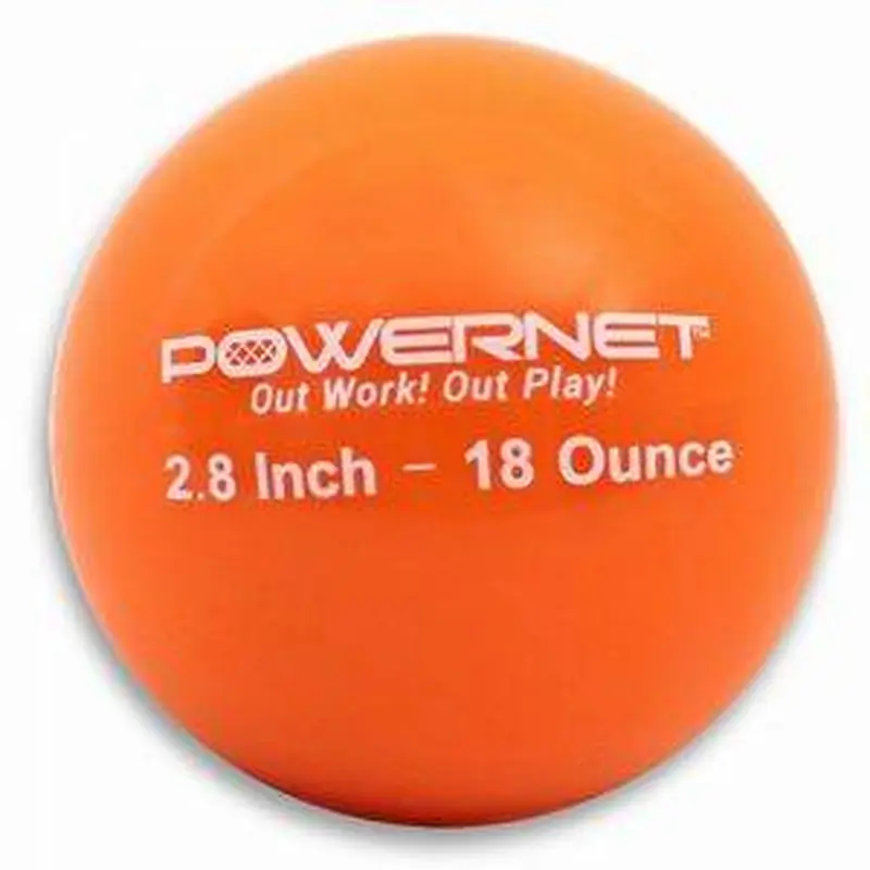 New PowerNet 2.8" Weighted Hitting and Batting Training Ball (6 pack)- 18oz.