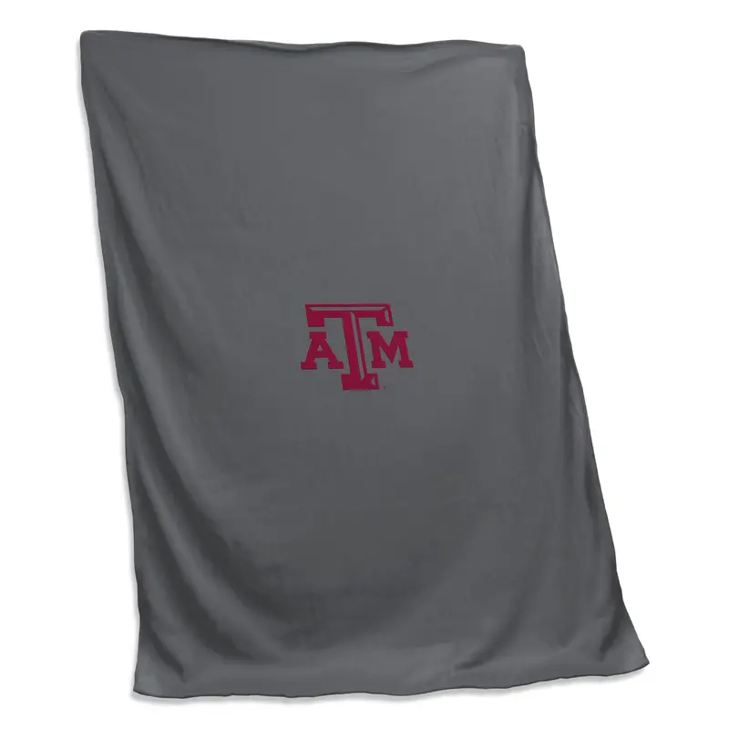 TX A&M Charcoal Sweatshirt Blanket (Screened)
