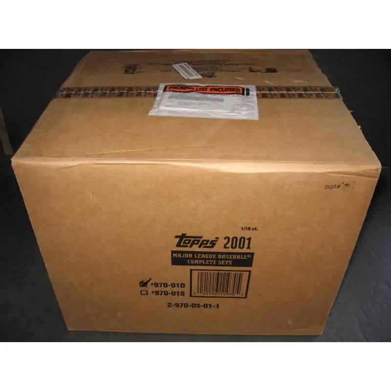 2001 Topps Baseball Factory Set Case (16 Sets)