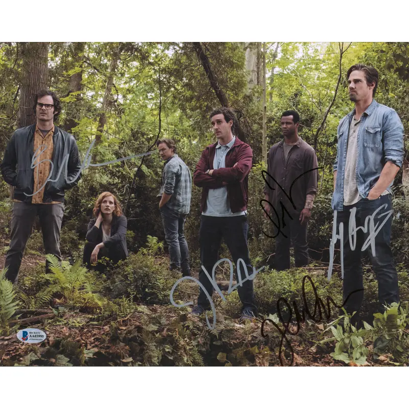 IT Chapter 2 (5) Chastain, Hader, Ransone, Mustafa & Ryan Signed 11x14 Photo BAS