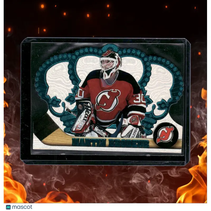 1997-98 Pacific Ice Martin Brodeur Die-Cut Green Sapphire Blue #73