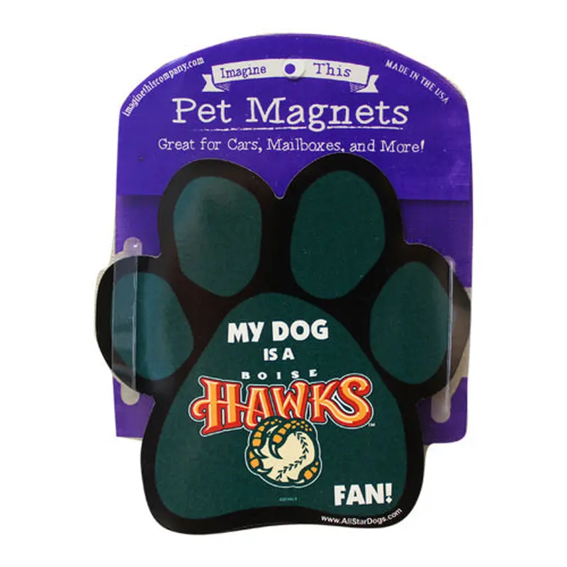 BOISE HAWKS PAW PRINT MAGNET