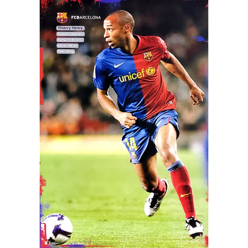 Thierry Henry "SuperAction" FC Barcelona Poster - G.E. (Spain) 2010
