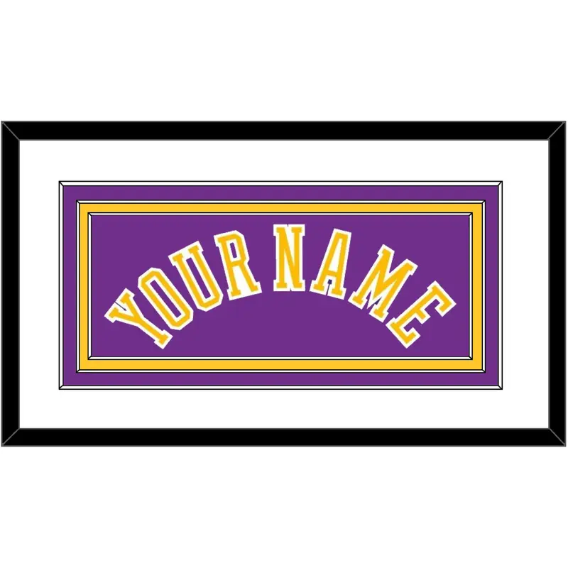 Los Angeles Name - Road Purple (1978-1997) - Triple Mat 1