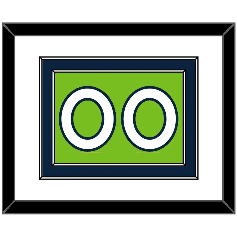 Minnesota Number - Neon Green Statement (2017-2022) - Double Mat 1