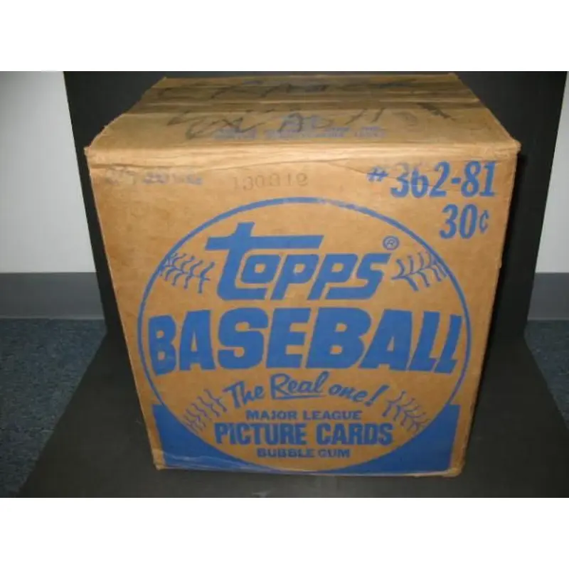 1981 Topps Baseball Unopened Wax Case (20 Box) (Authenticate)