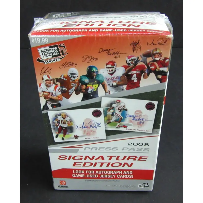 2008 Press Pass Football Signature Edition Blaster Box (7/4)
