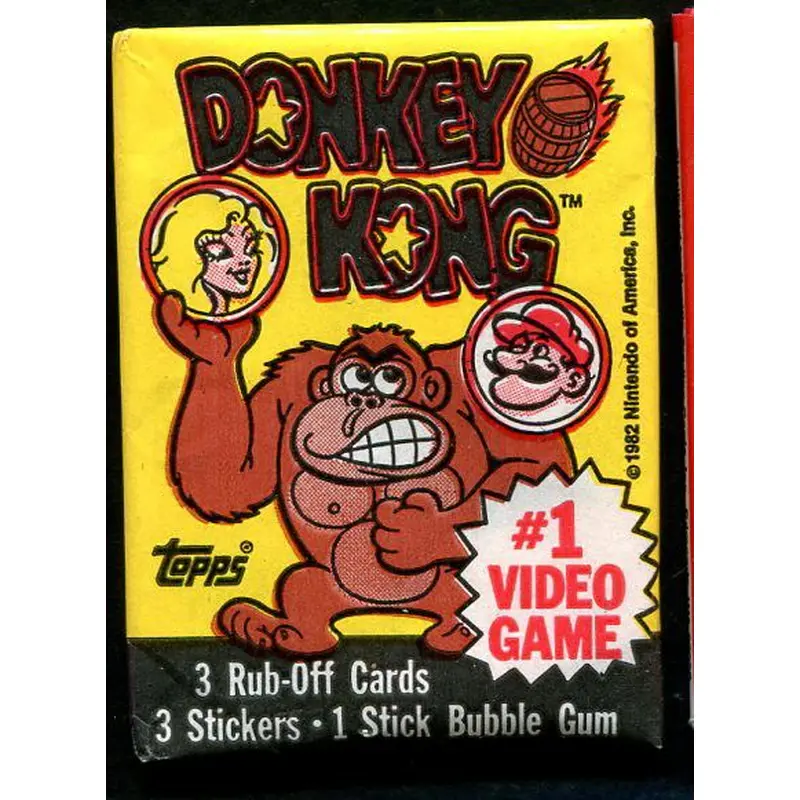 1982 Topps Donkey Kong Unopened Wax Pack