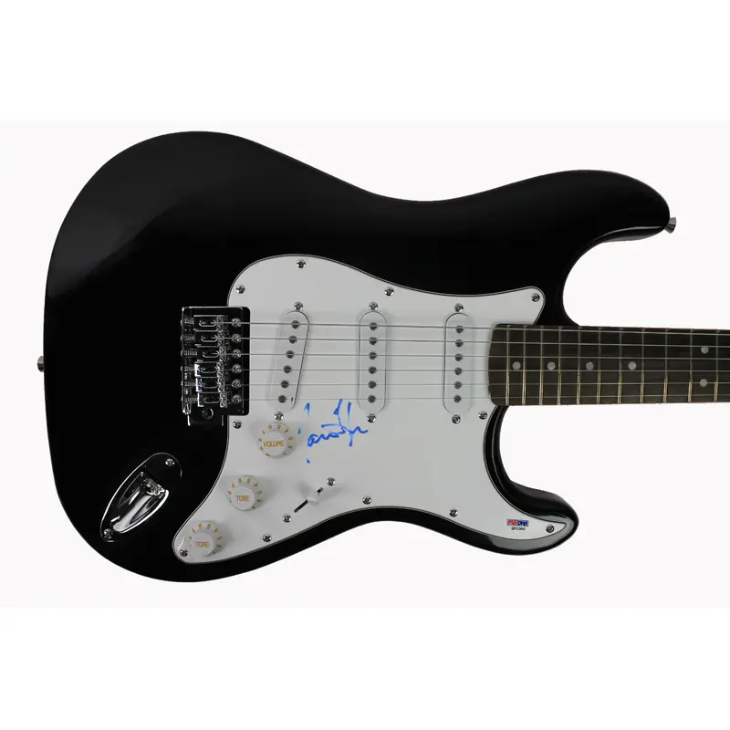 James Taylor Authentic Signed Black Electric Guitar Autographed PSA/DNA #Q51302