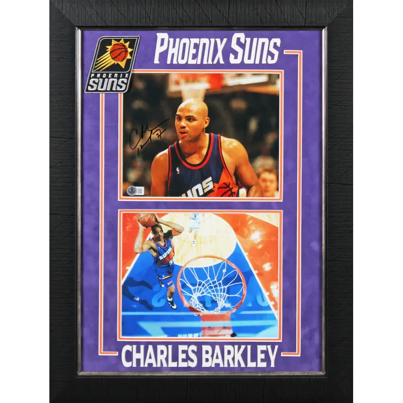 Suns Charles Barkley Authentic Signed 8x10 Framed Photo BAS #BP50723