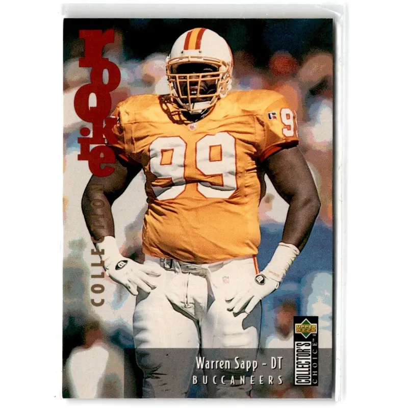 1995 Collector's Choice Update Warren Sapp #U58