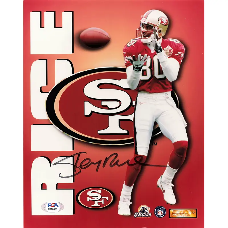 JERRY RICE signed 8x10 photo PSA/DNA San Francisco 49ers Autographed