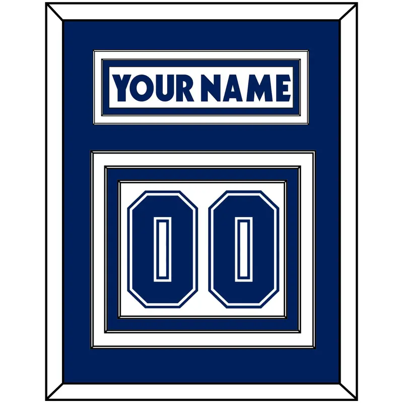 Toronto Nameplate & Number (Back) - Road White (2007-2010) - Triple Mat 1