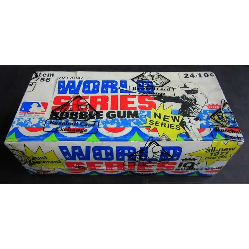 1971 Fleer World Series Baseball Unopened Wax Box (BBCE)