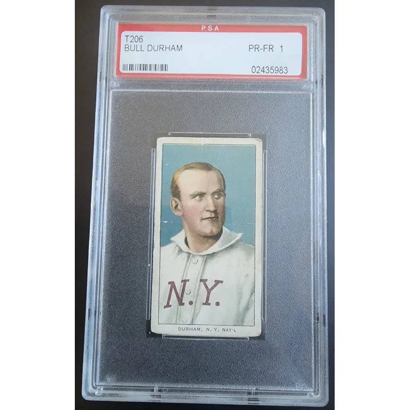 Bull Durham 1909-11 T206 Piedmont 150/25 Portrait PSA 1 Poor