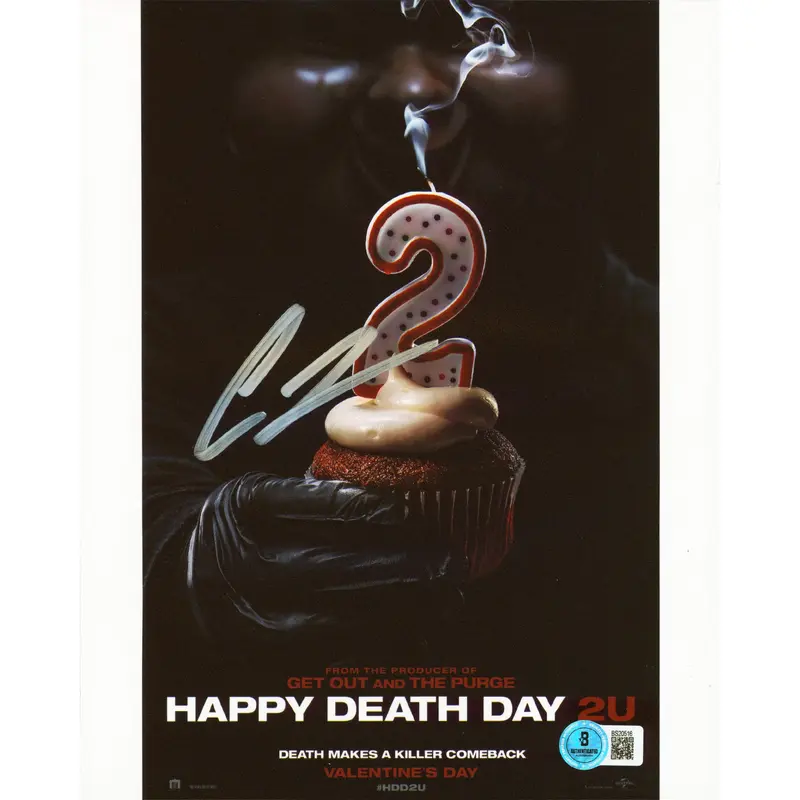 Christopher Landon Happy Death Day 2U Authentic Signed 8x10 Photo BAS #BS20516