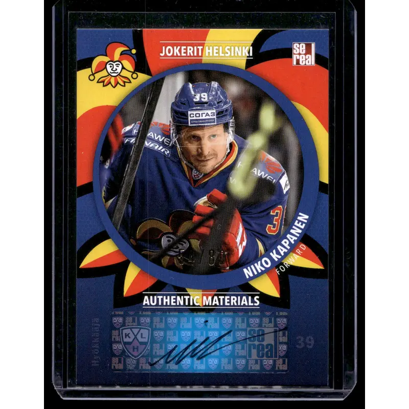 2015-16 Sereal Jokerit Autograph - Niko Kapanen #JOK-AUT-005 /80