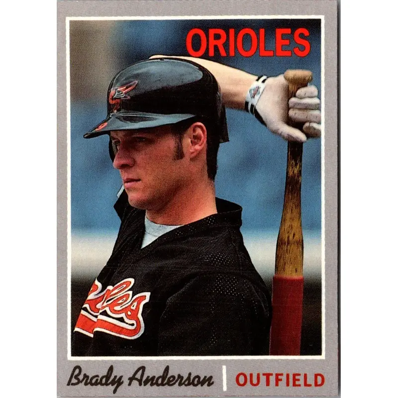 1992 Baseball Cards Magazine '70 Topps Replicas Brady Anderson #70