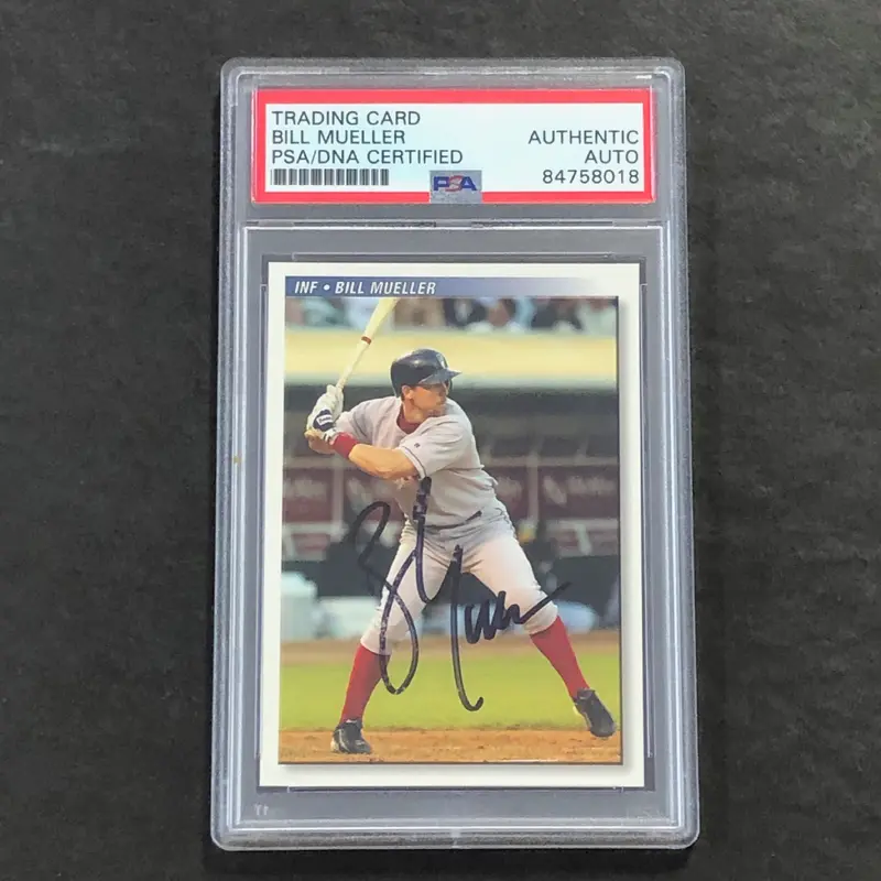 Bill Mueller Signed Card PSA Slabbed Auto Red Sox