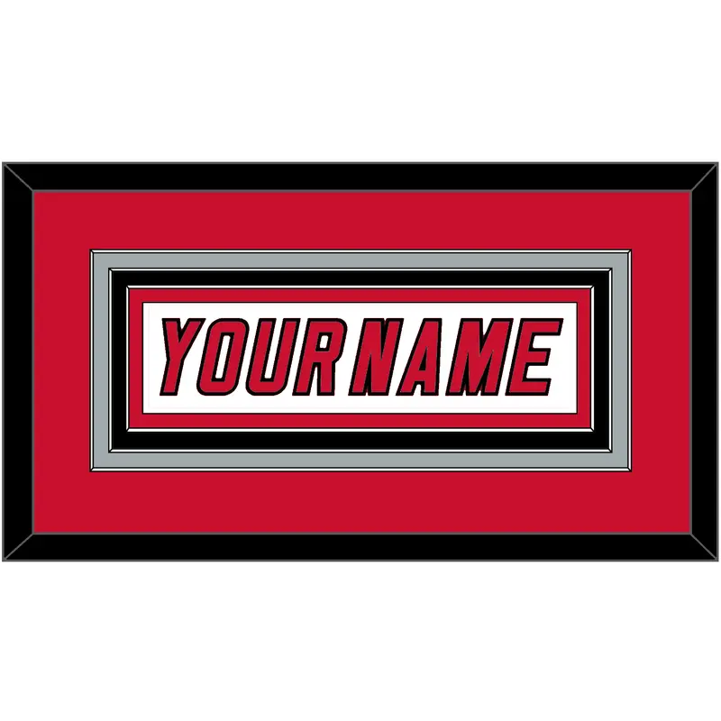 Carolina Nameplate - White Jersey (2000-2007) - Triple Mat 3