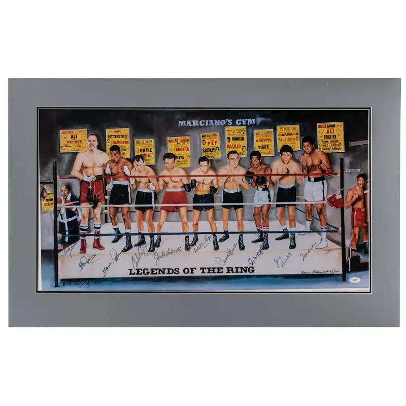 Boxing Legends of the Ring Multi-Signed Photo 11 Sigs Muhammad Ali JSA COA