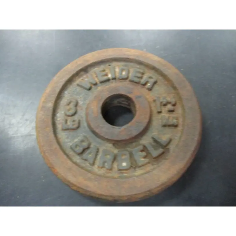 Used Weider Barbell 3 LB Weight Plate