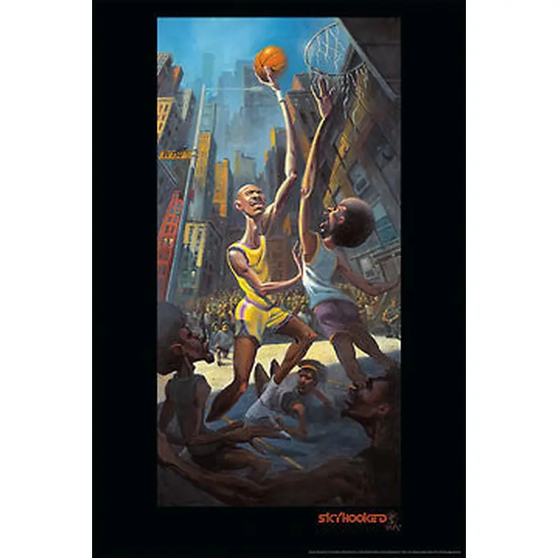 "Skyhooked" Basketball Art by Justin Bua - Image Conscious 2009