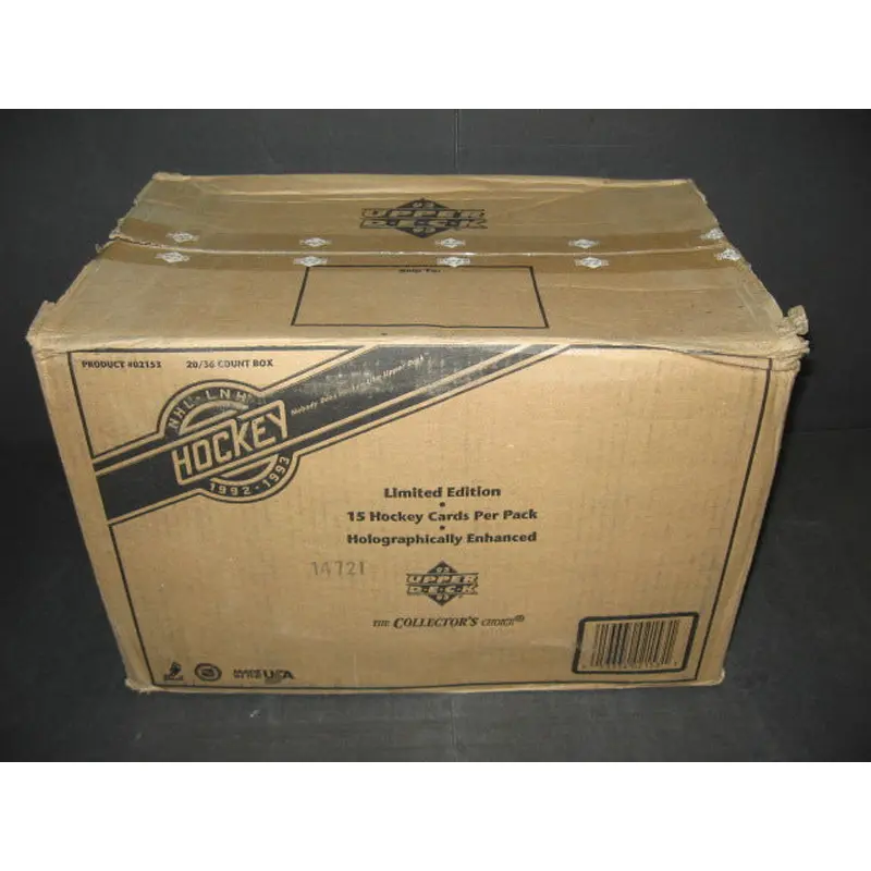 1992/93 Upper Deck Hockey Low Series Case (20 Box)