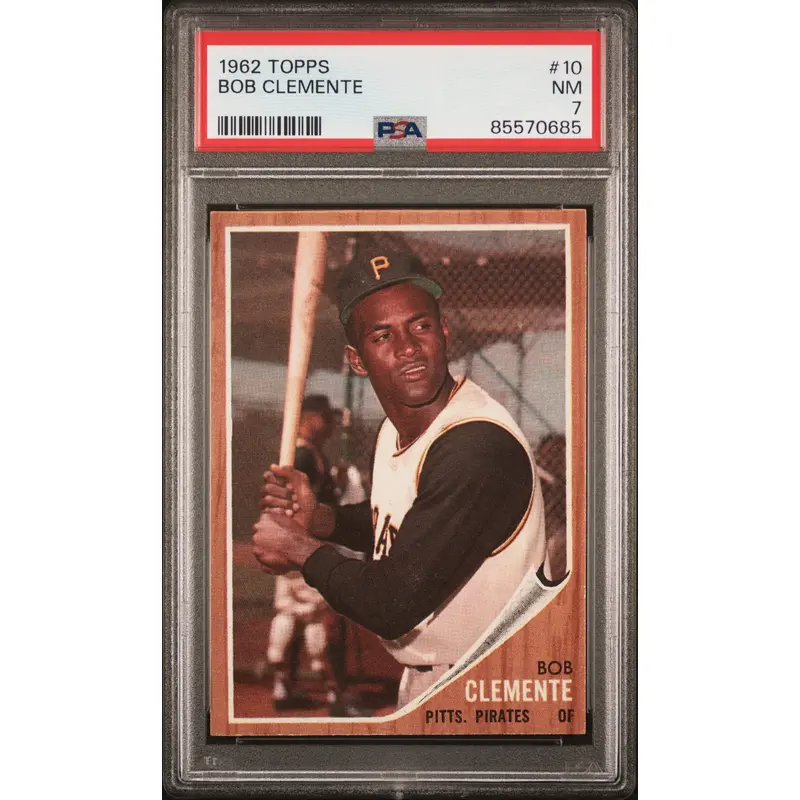 Bob Clemente 1962 Topps #10 PSA 7 Near Mint