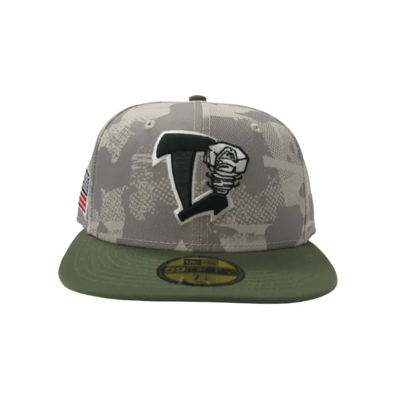 Lansing Lugnuts 2025 New Era Armed Forces 5950 Fitted Hat