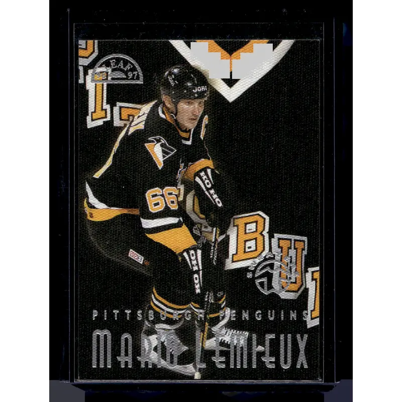 1996-97 Leaf - Sweaters - Away - Mario Lemieux #1 / 5000
