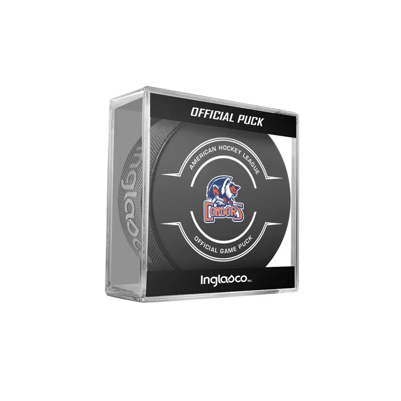 AHL Bakersfield Condors 2024-25 Official Game Hockey Puck In Cube