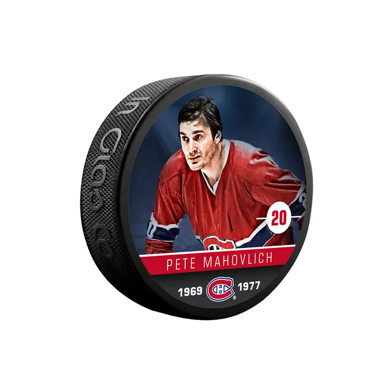 NHLAA Alumni Pete Mahovlich Montreal Canadiens Souvenir Collector Hockey Puck