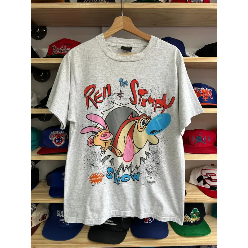 Vintage 1991 The Ren & Stimpy Show Promo Tee Large