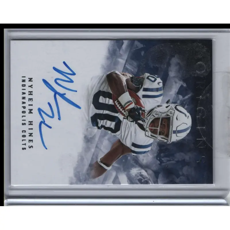 2018 Panini Nyheim Hines #381 Rookie Autograph
