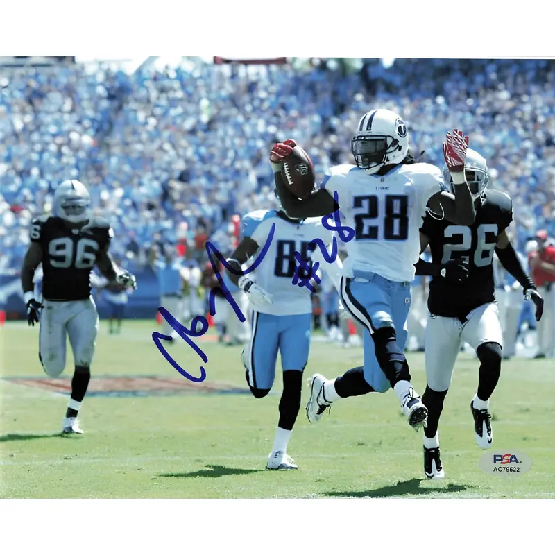 Chris Johnson signed 8x10 photo PSA/DNA Tennessee Titans Autographed CJ2K